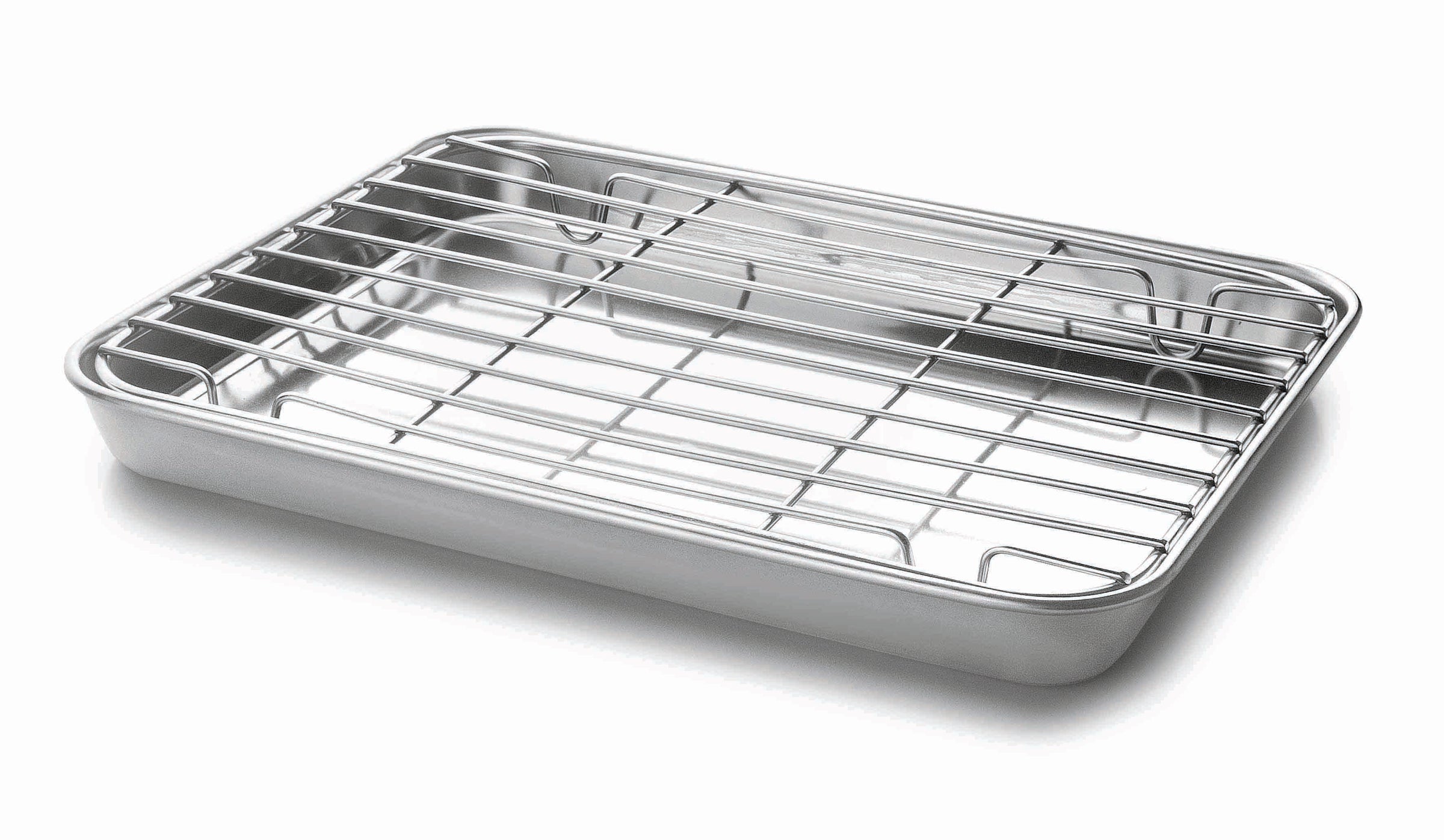 Serving tray 40.5x30.5x2.5 cm - Stainless steel 430 ( E12141 ) (1 X 1 unit )