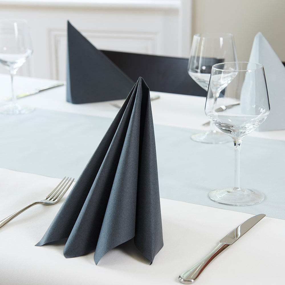 Serviette 40x40 cm - Blanc - Airlaid ( 153210 ) (8 X 50 unités )