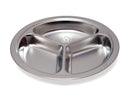 Assiette 3 compartiments ø 24x3 cm - Inox (6 X 1 unité ) - 519395