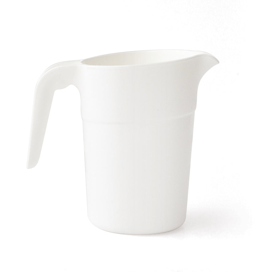 Pichet 1L sans couvercle Polypropylène Blanc ( 085926 ) (6 X 1 unité )