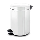 Poubelle 20 L - Laqué blanc - Acier (1 X 1 unité )