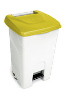 Conteneur mobile à pédale 80 L  - Jaune (1 X 1 unité )