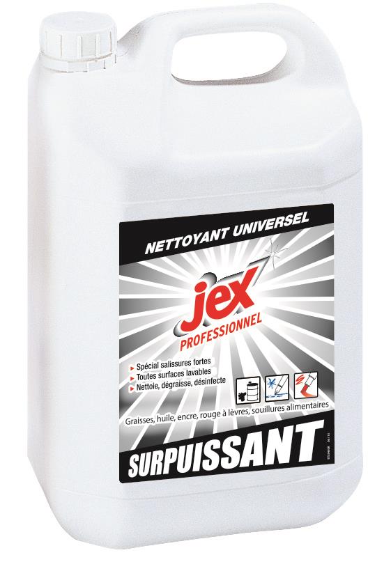 Nettoyant surpuissant - Bidon 5 L - JEX ( 004821 ) (4 X 1 unité )