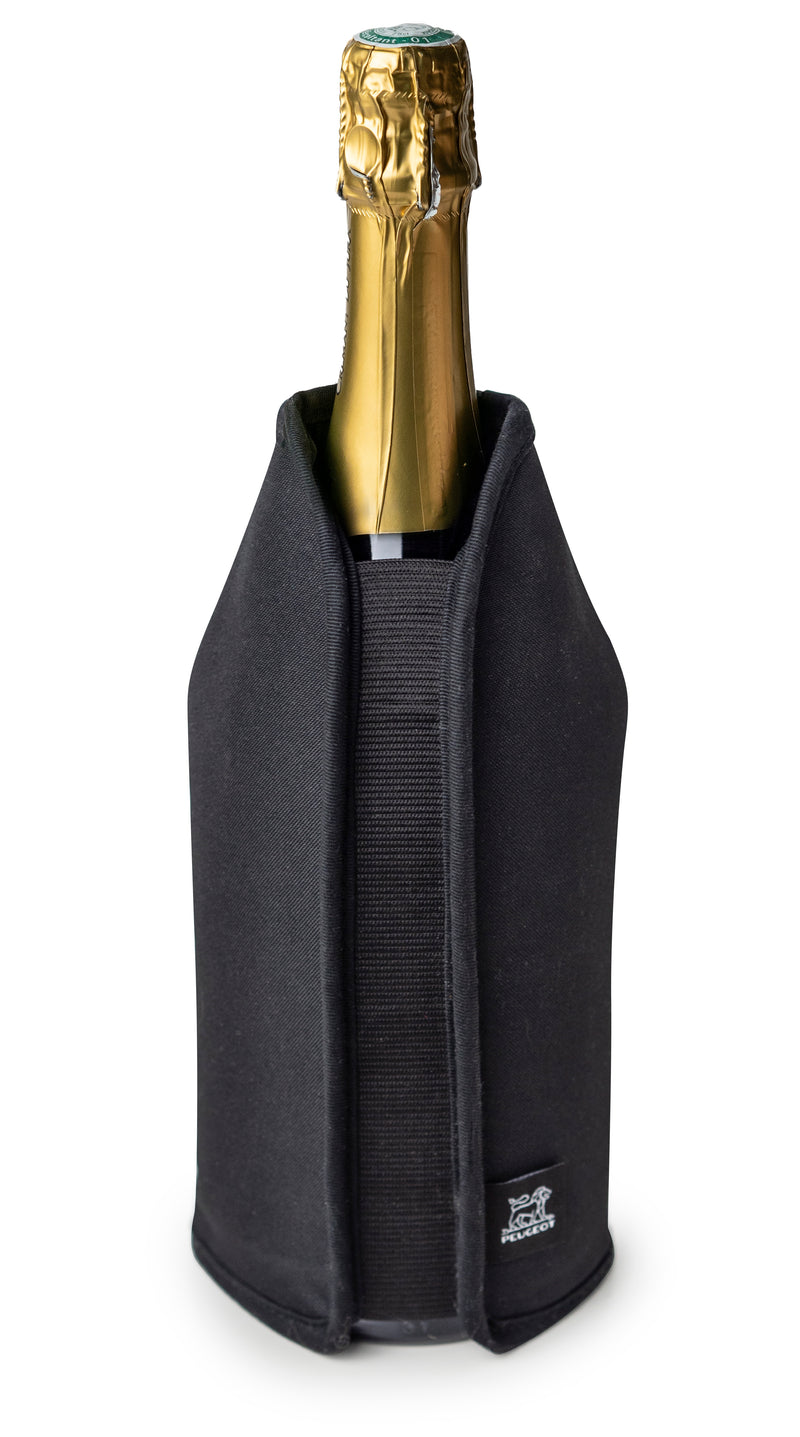 Rafraîchisseur extensible vin 9x23cm - Noir - Frizz (1 X 6 unités )