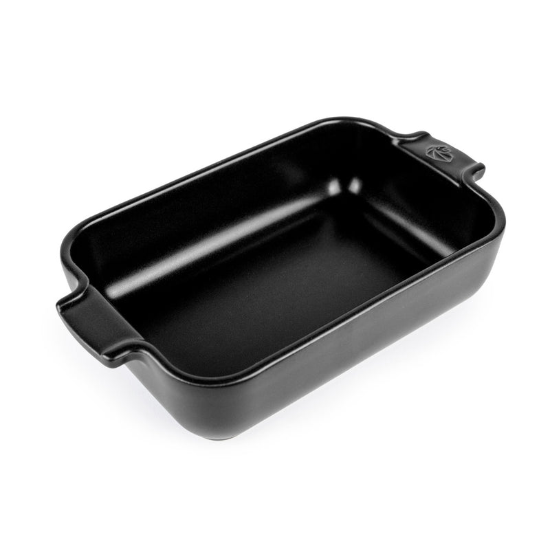 Plat individuel rectangle 85 cl - Céramique - Noir