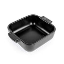 Plat individuel carré 66 cl - Céramique - Noir (6 X 1 unité ) - 900827