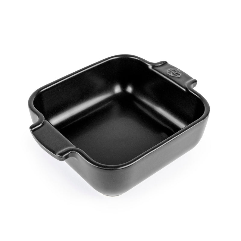 Plat individuel carré 66 cl - Céramique - Noir