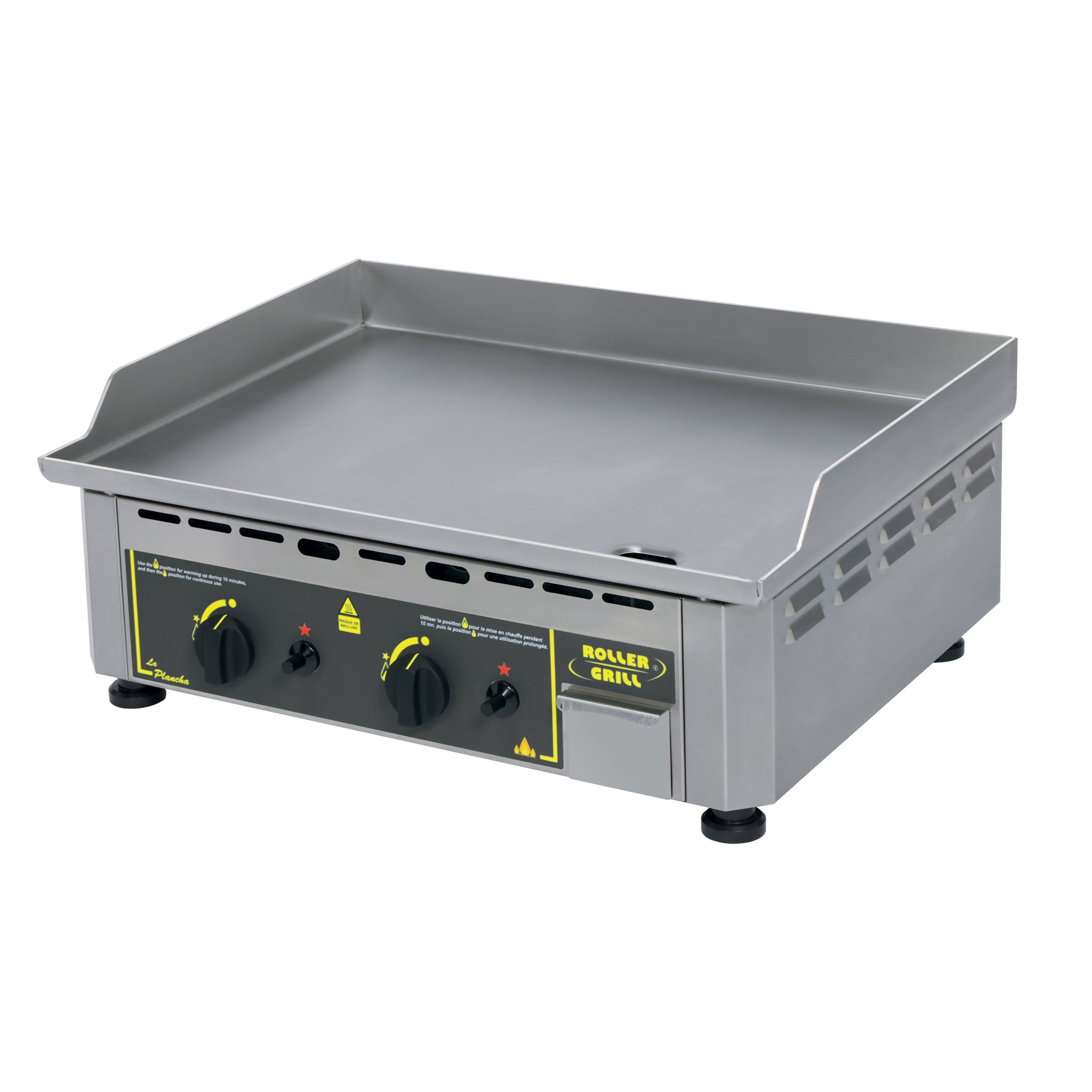 Plancha Gaz  - 610x475x250 mm - 100% inox ( C72697 ) (1 X 1 unité )