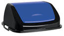 Poubelle 50 L - Noir - Couvercle Bleu - CLAP (1 X 1 unité )