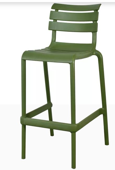 Stool - Olive green - Helen75 (E17871) (1 X 1 unit)