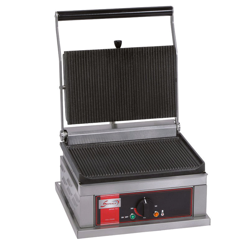 Grill panini rainuré - Grand modèle - 395x432x302 mm ( 885277 ) (1 X 1 unité )