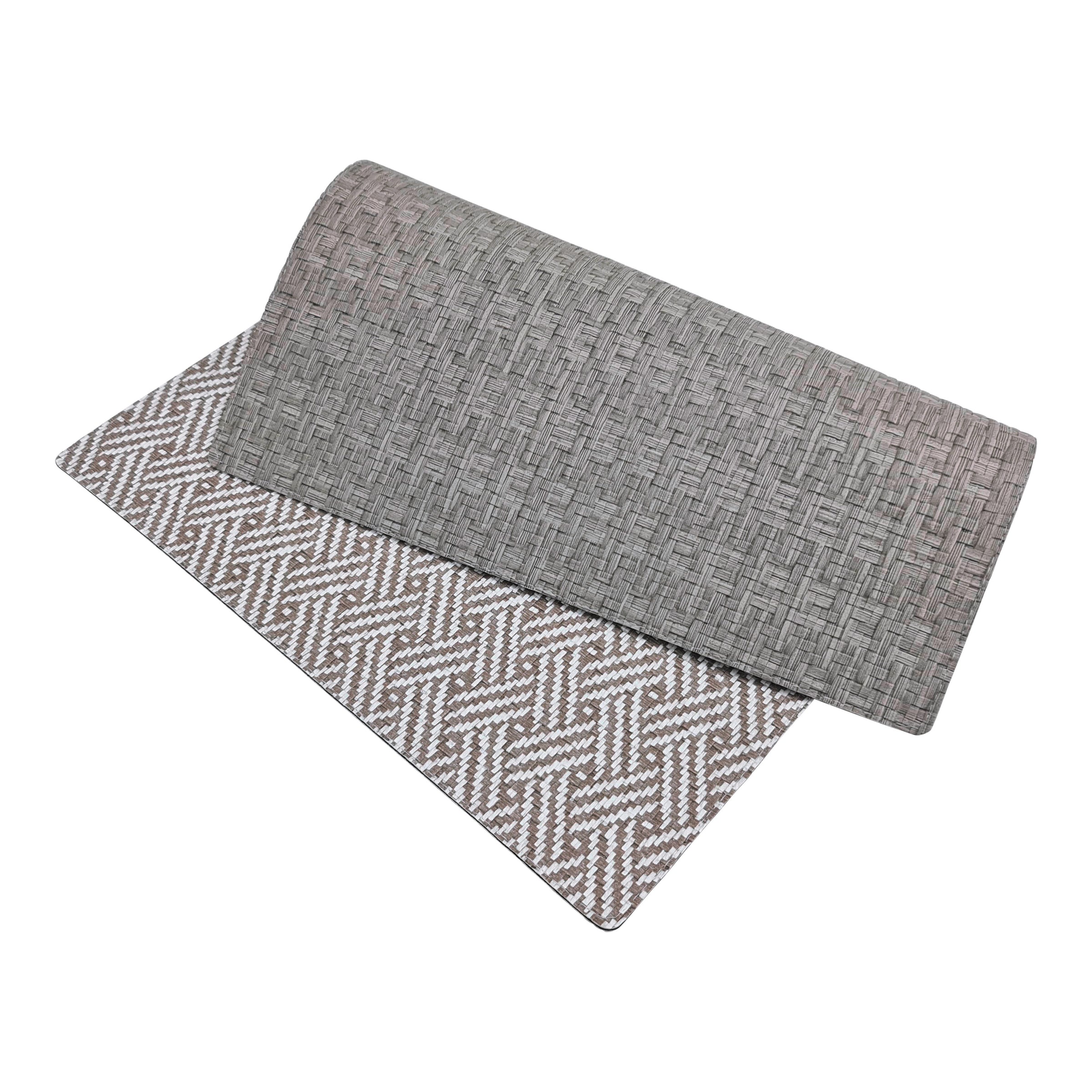 Placemat - Wicker 30x40 cm - White steel/steel (004110) (1 X 1 unit)