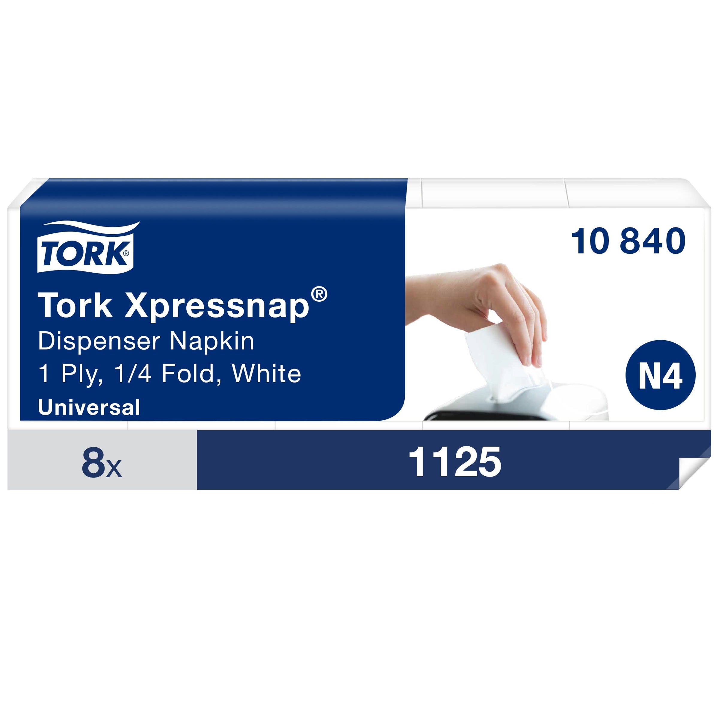 N4 Interfolded napkin 1 ply - Folded 16.5x33 cm (342254) (1 X 9000 units)