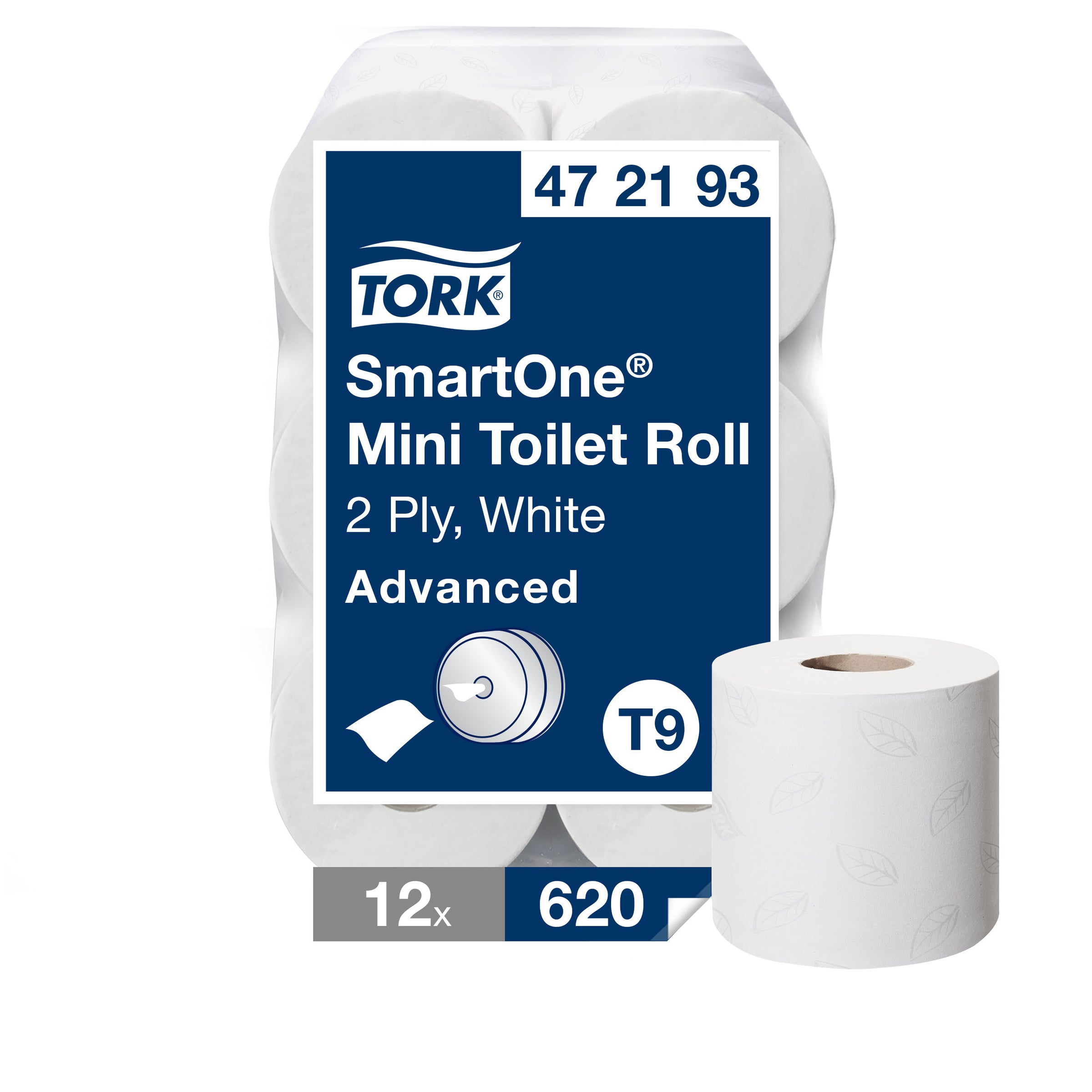 Papier toilette - Mini smartone T9 - 12 Rouleaux ( 342262 ) (1 X 12 unités ) soit 144 rlx