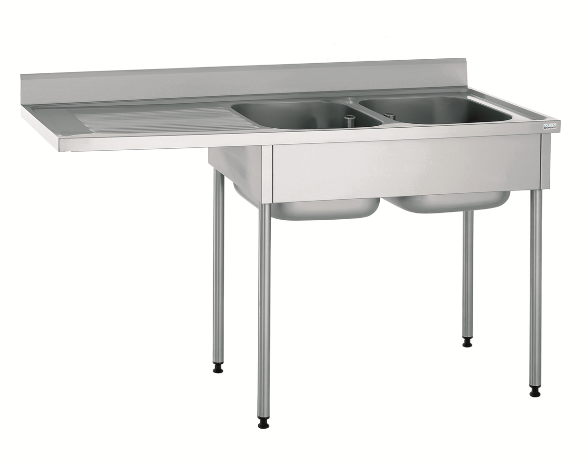 Sink - 2 bowls 400x500 mm - Without shelf ( 525670 ) (1 X 1 unit )