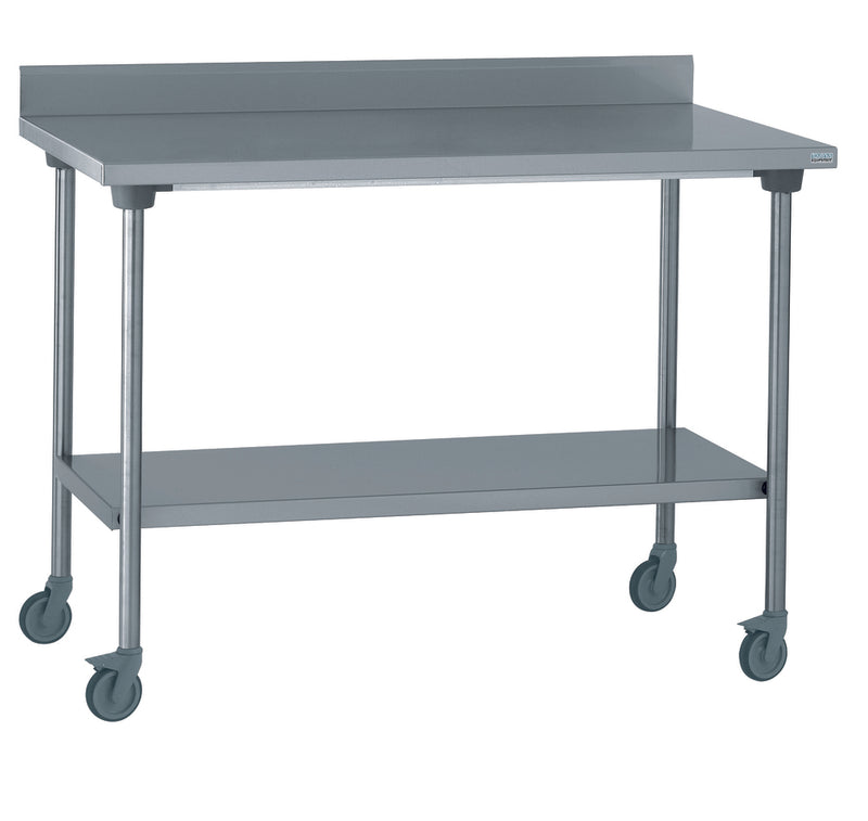 Table adossée + étagères+roulettes 1000x700x900mm (1 X 1 unité ) - 525718