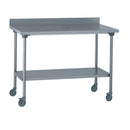 Table adossée + étagères+roulettes 1800x700x900mm (1 X 1 unité ) - 525722