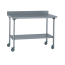 Table adossée + étagères+roulettes 2000x700x900mm (1 X 1 unité ) - 525723