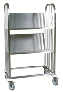 Chariot à vaisselle/plateaux - 2 niveaux (1 X 1 unité ) - 000153
