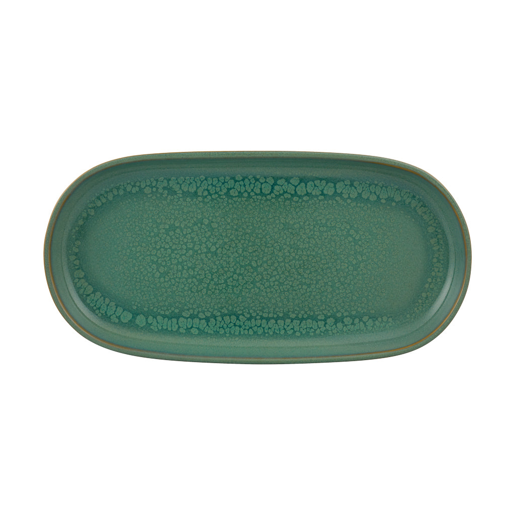 Plat oval - Grès Ø 30x15x3 cm - Gemstone ( E02967 ) (12 X 1 unité )