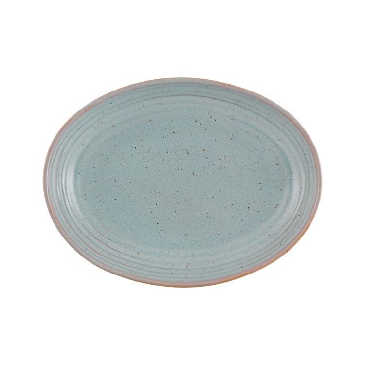 Assiette oblong - Grès Ø 27x20x4,5 cm - Gemstone ( 050237 ) (12 X 1 unité )