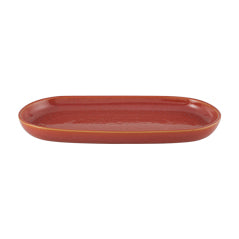 Plat oval - Grès Ø 30x15x3 cm - Gemstone ( E14135 ) (12 X 1 unité )