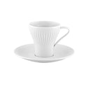Tasse café + soucoupe  - Porcelaine 10,6 cl - Utopia (4 X 1 unité ) - 050230