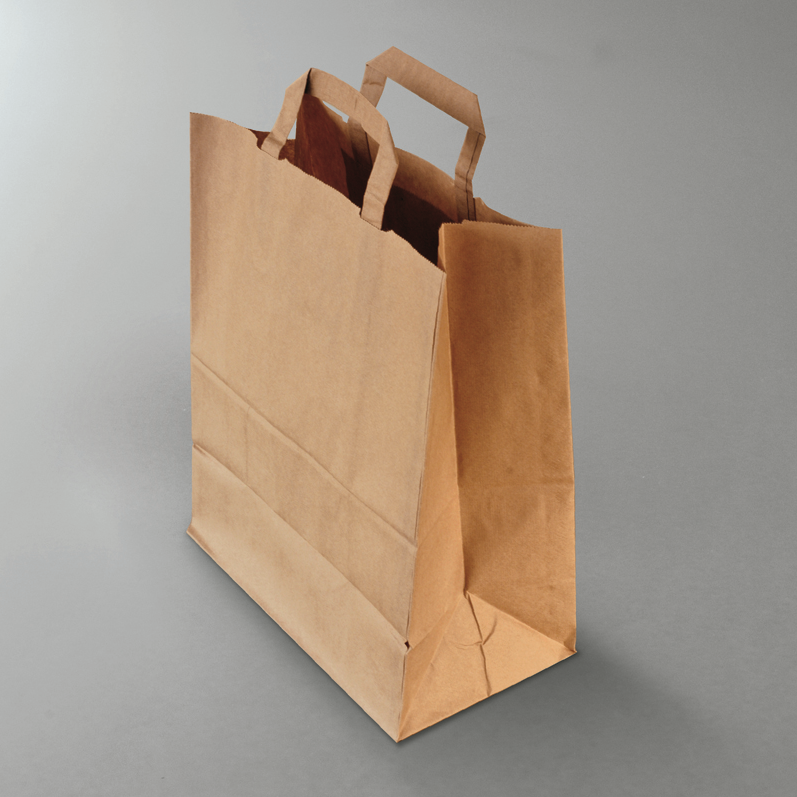 Sac cabas - Kraft brun 80gr/m2 - 26x14x32 cm ( 153148 ) (1 X 250 unités )