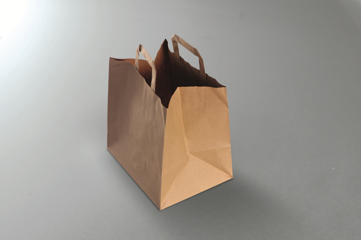 Kraft shopper bag - Brown 80gsm - 26x20x28 cm ( 153149 ) (1 X 250 units )
