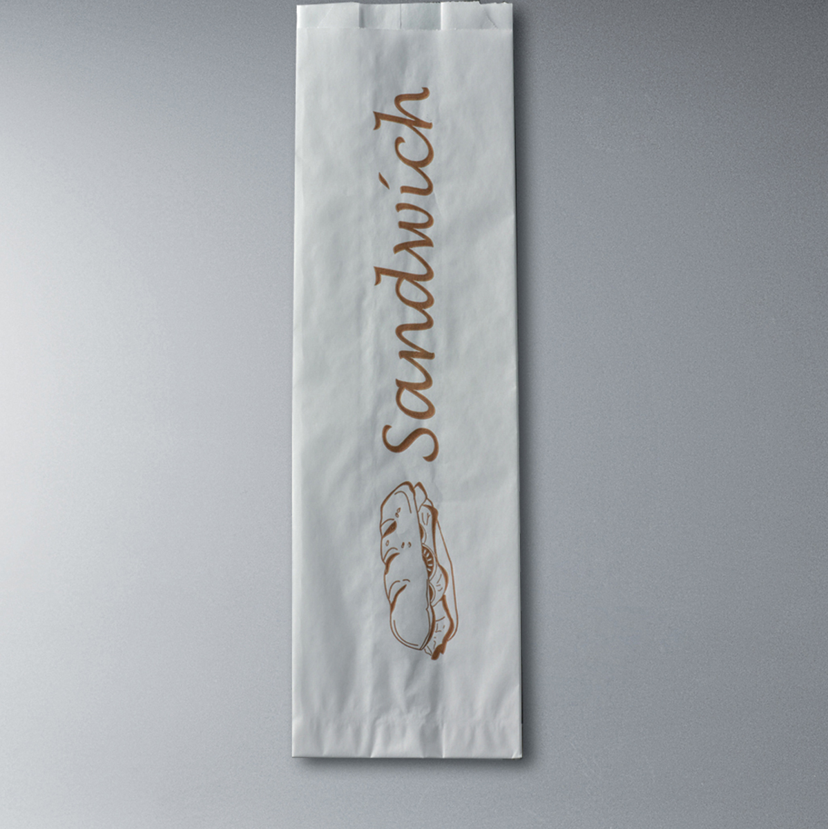 Sandwich bag - White - Kraft paper 12+3 x 30 cm ( 153158 ) (1 X 1000 units )