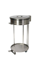 Porte sacs 110 L + pédale - ø 475x850 mm - Inox (1 X 1 unité ) - 816738