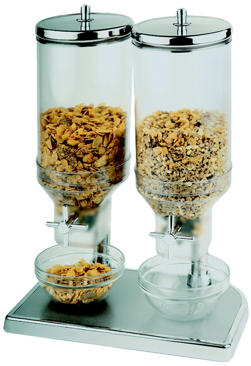 Distributeur de céréales 2x4,5L - Double 22x35x52 cm ( 901567 ) (1 X 1 unité )