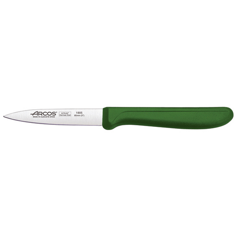 Couteau office 8,5 cm - Manche polypropylène - Vert