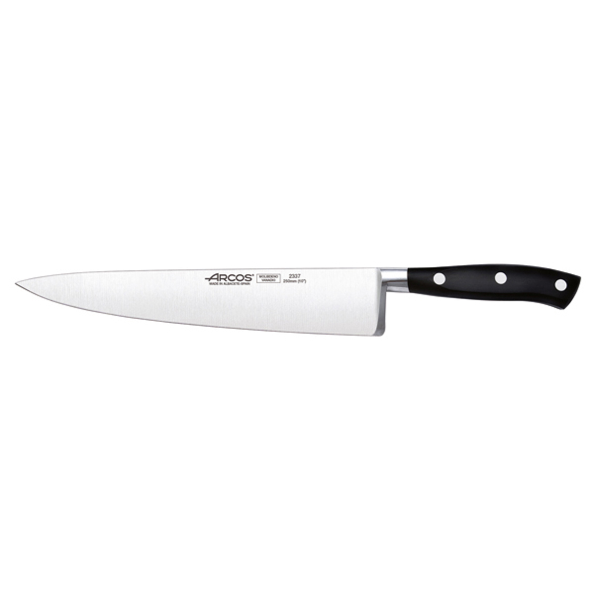 couteau tranchelard 200 mm riviera forge mitre ronde  - 096649 -  (1 x 1 unité )