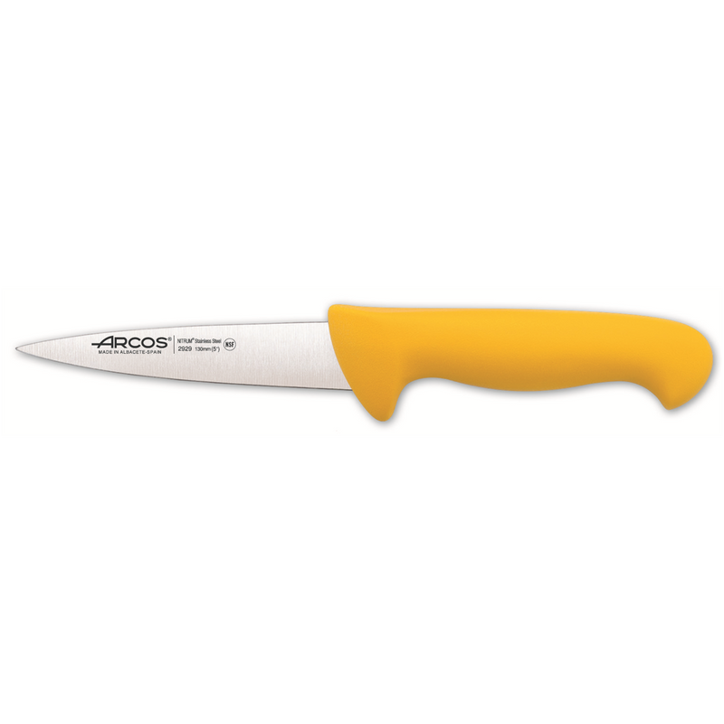630146 - couteau boucher professionnel manche jaune 13cm (1 x 1 unité )