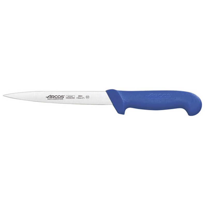 096687 - couteau filet de sole 17cm bleu (1 x 1 unité )