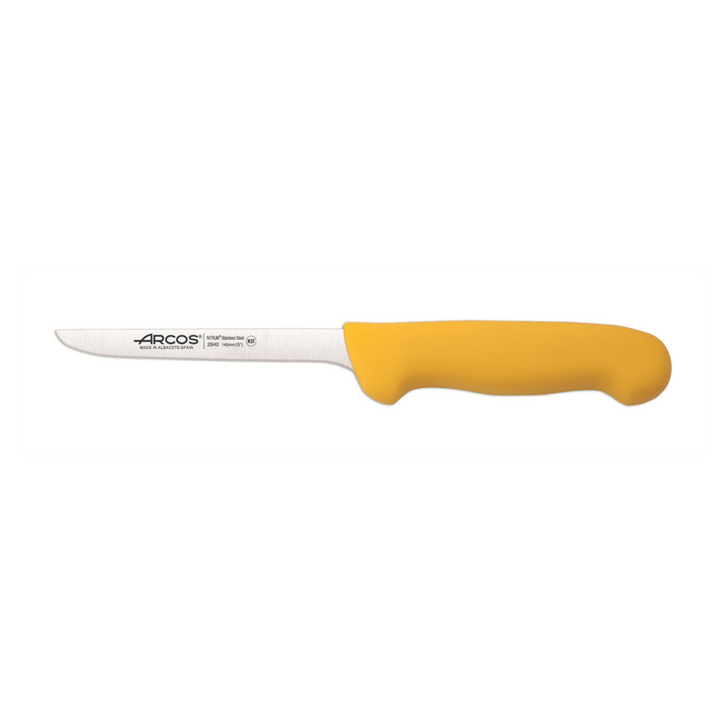 096305 - couteau désosser professionnel manche jaune 13cm (1 x 1 unité )