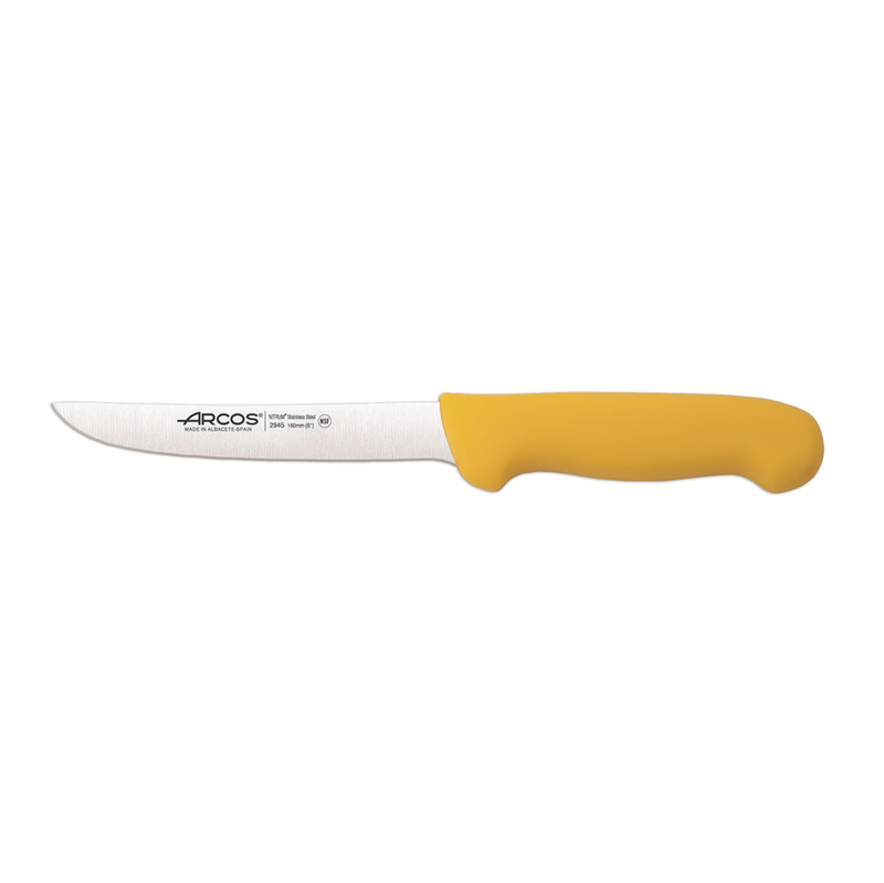 096307 - couteau désosser professionnel manche jaune 16cm (1 x 1 unité )