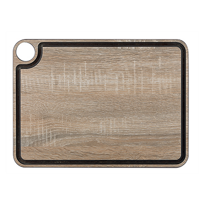 096396 - planche à découper bois avec rigole 37,7x27,7cm (1 x 1 unité )