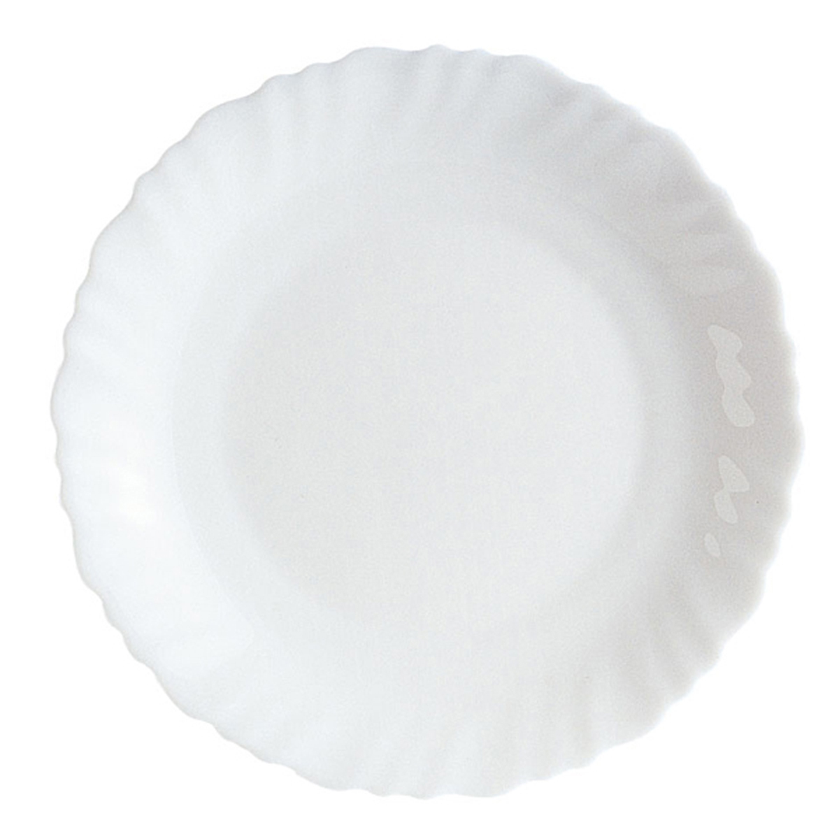 Assiette à dessert - Verre trempé ø 19 cm- Feston  ( 030716 ) (24 X 1 unité )