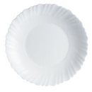 Assiette plate - Verre trempé Ø 25 cm - Feston  (24 X 1 unité ) - 001021
