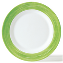 Assiette plate-Verre trempé ø23,5cm-Vert- Brush (6 X 1 unité ) - 066680