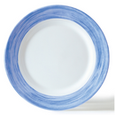 Assiette plate-Verre trempé ø19,5cm-Bleu- Brush (6 X 1 unité ) - 066686