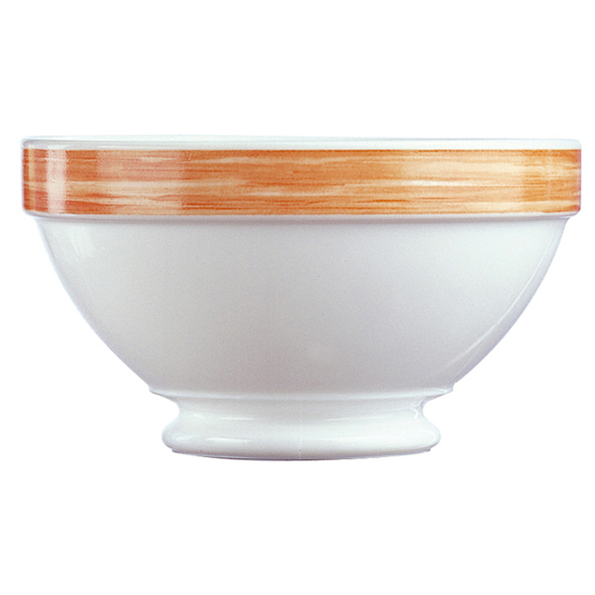 Bol à talon 51cl-Verre trempé-Orange- Brush ( 903060 ) (6 X 1 unité )