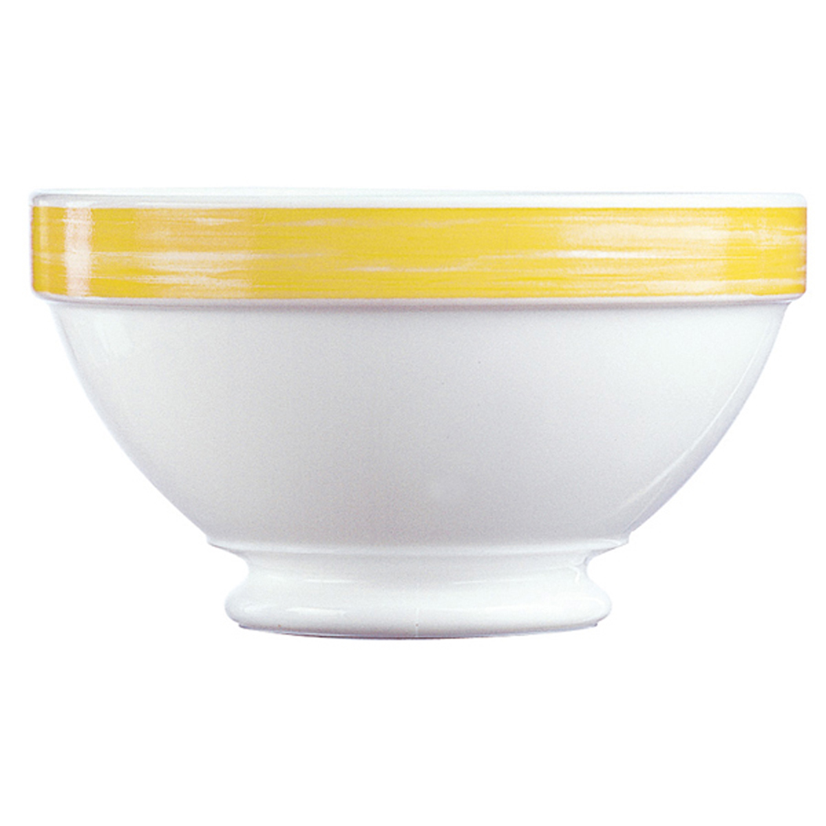 Bol à talon 51cl-Verre trempé-Jaune- Brush ( 903064 ) (6 X 1 unité )