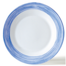 Assiette creuse-Verre trempé ø22,5cm-Bleu- Brush (6 X 1 unité ) - 066703