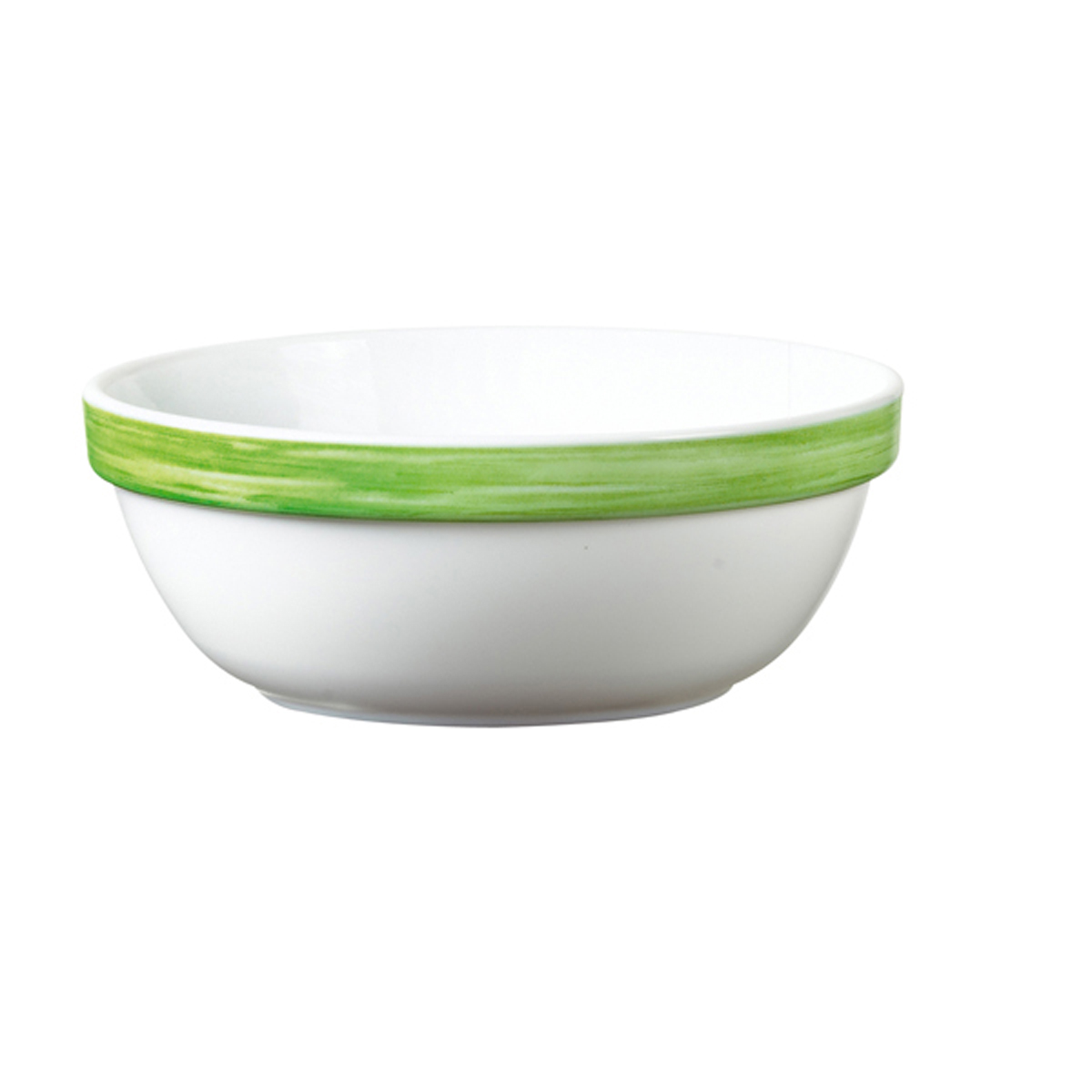 Bowl 31.5cl - Tempered glass - Green - Brush (903067) (6 X 1 unit)