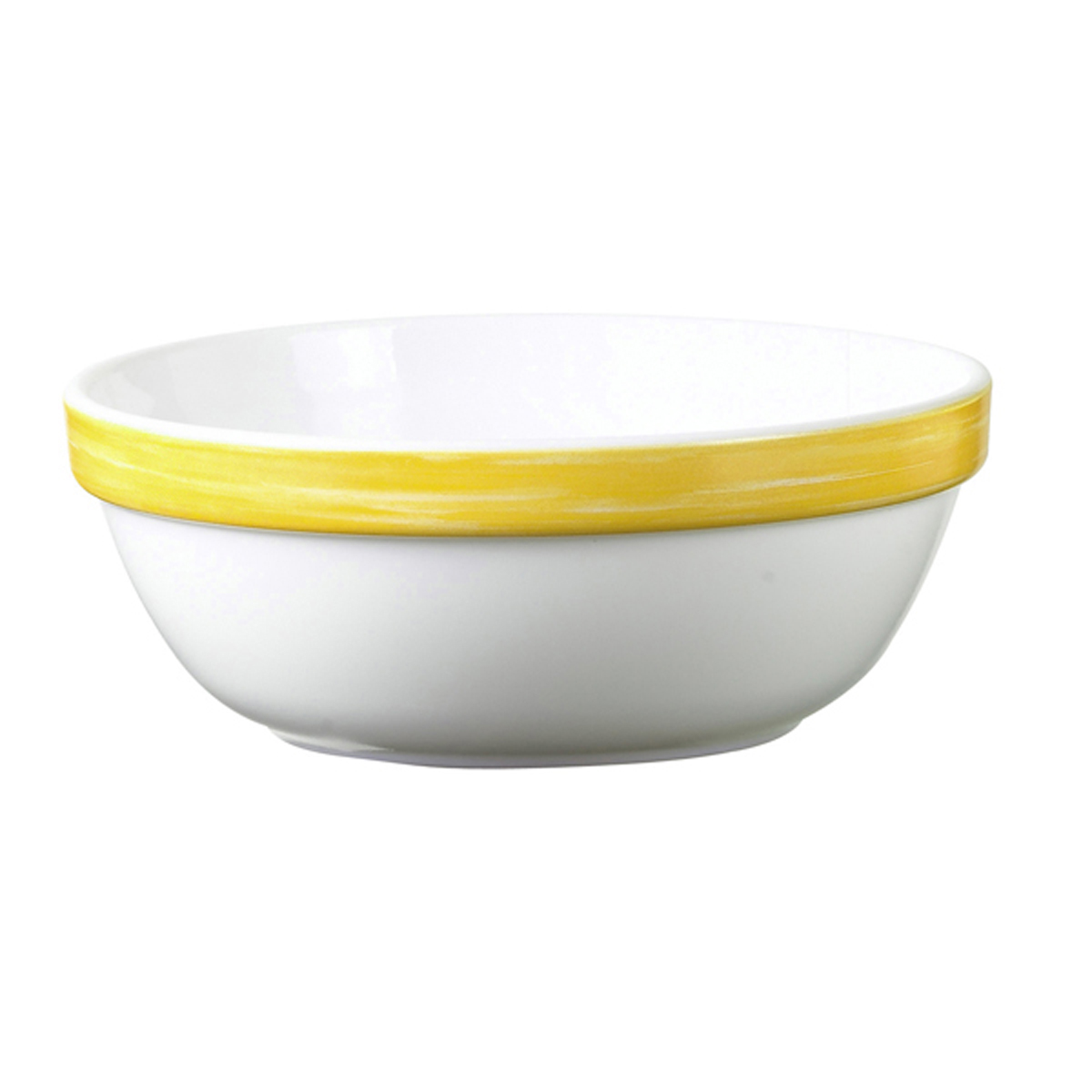Salad bowl 31.5cl - Tempered glass - Yellow - Brush (903063) (6 X 1 unit)