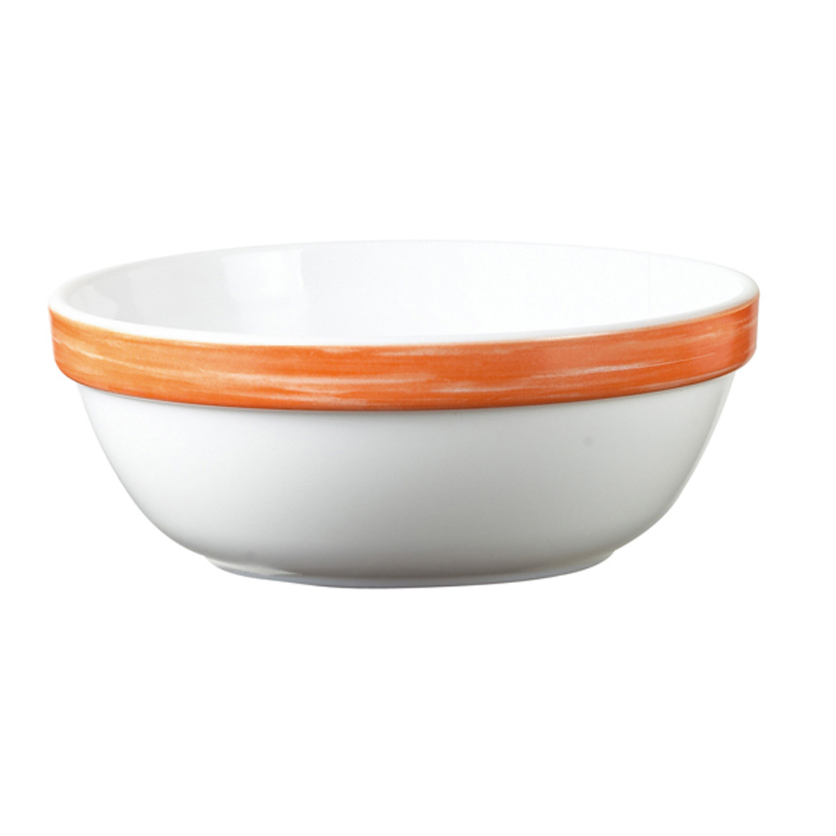Bowl 31.5cl-Tempered glass-Orange-Brush (903059) (6 X 1 unit)