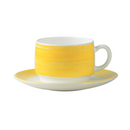 Tasse thé 19cl-Verre trempé-Jaune- Brush (12 X 1 unité ) - 903091